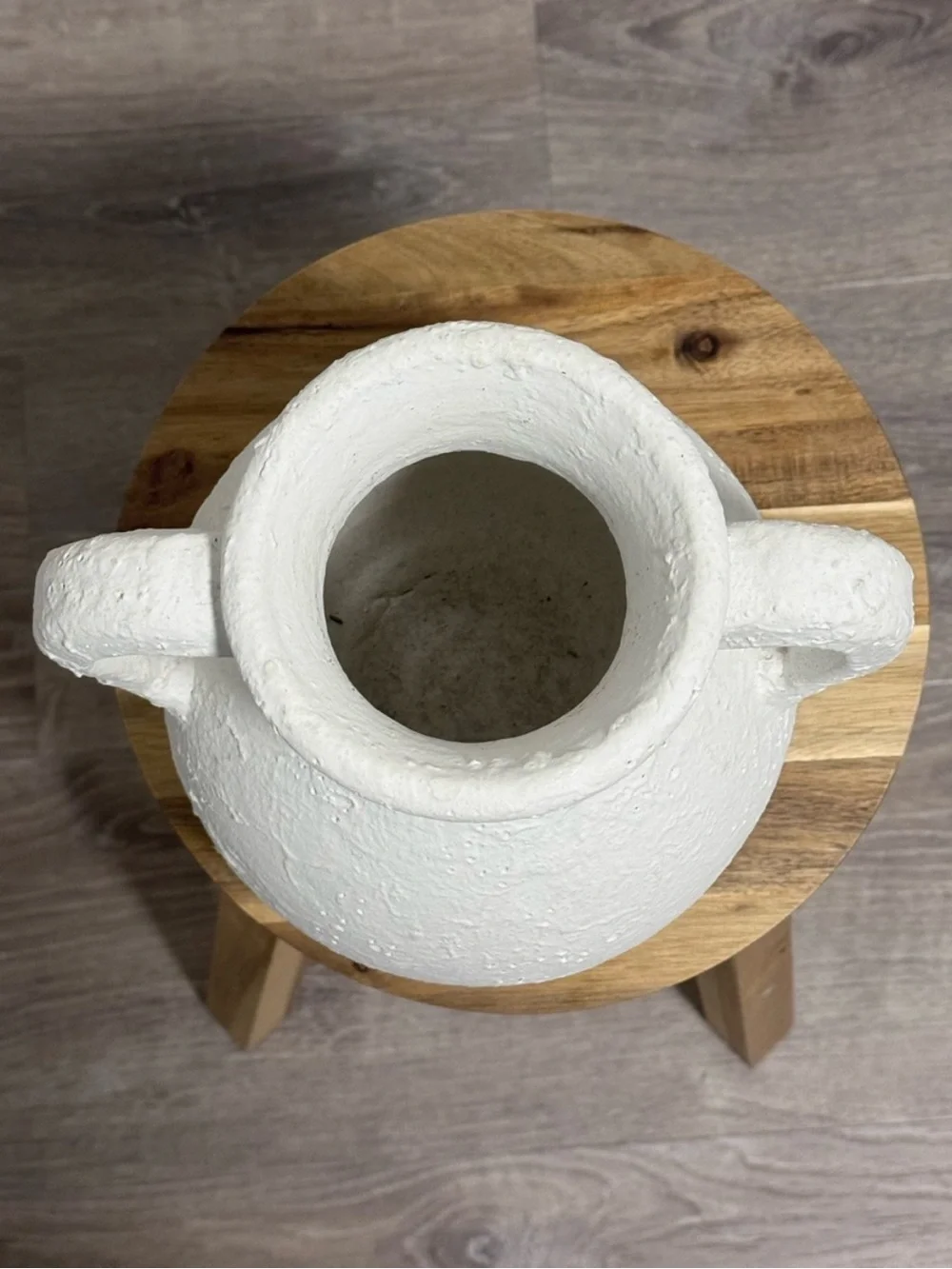 Rare Opalhouse Jungalow Handcrafted Off-White Dual Handle Ceramic Vessel